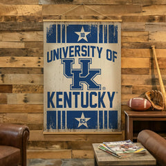 University of Kentucky, Canvas Wall Tapestry, Large, 54x36, Collegiate, Home
