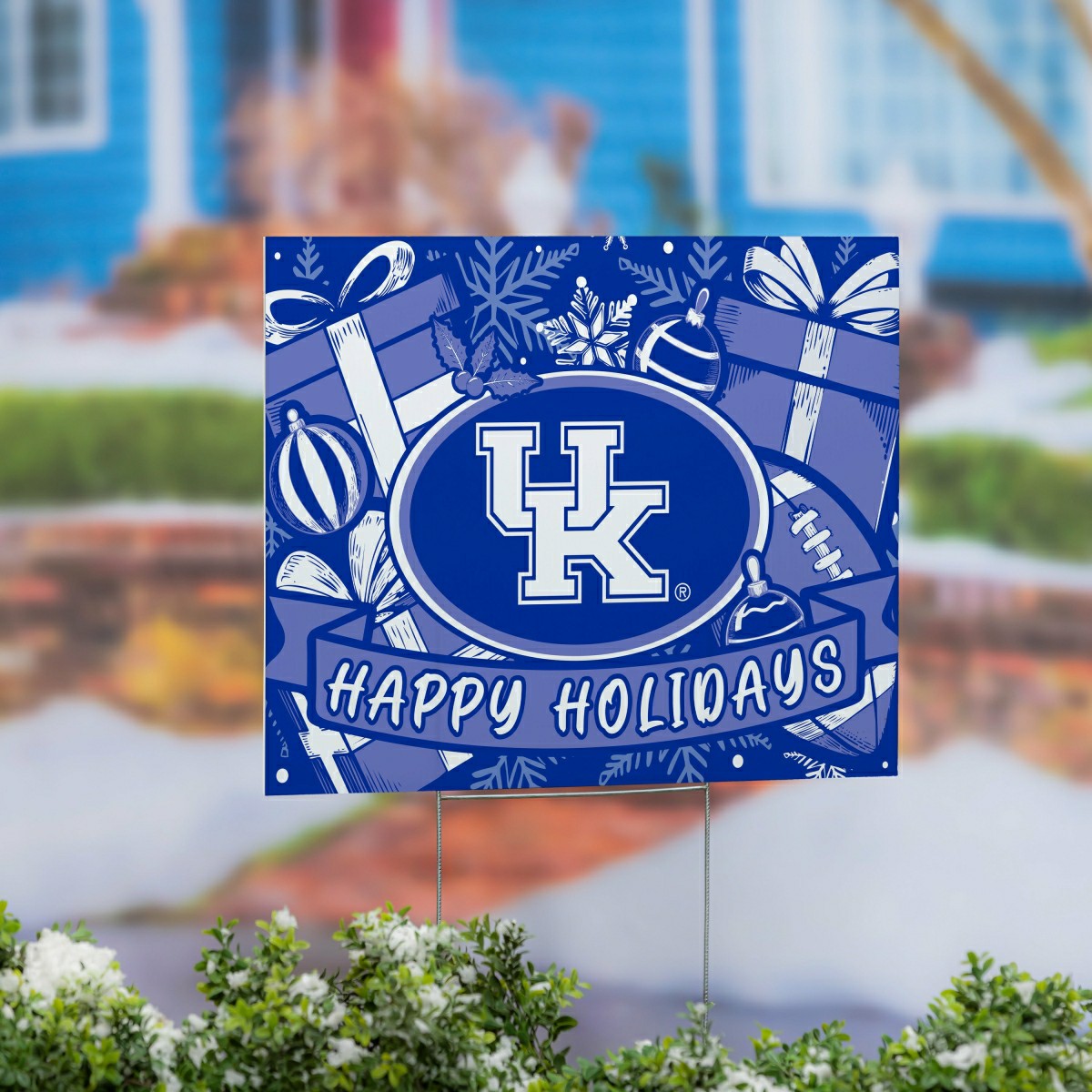 University of Kentucky Yard Sign, Holiday, Collegiate, Home