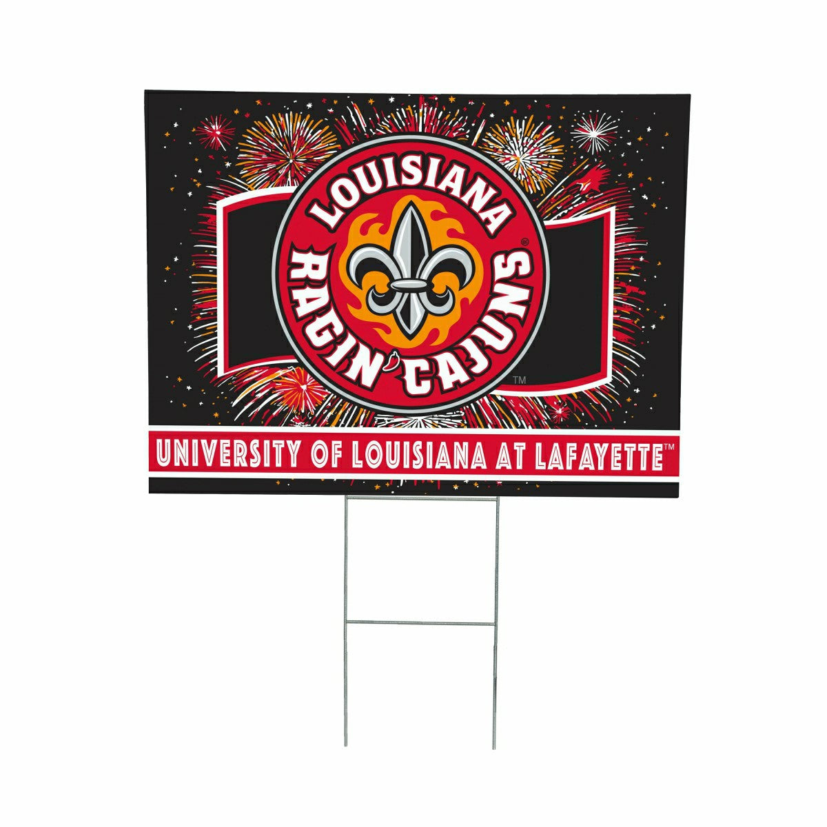 University of Louisiana at Lafayette Yard Sign, Patriotic, Collegiate, Home