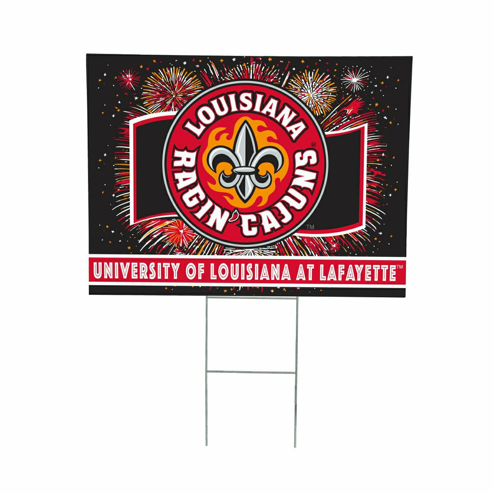 University of Louisiana at Lafayette Yard Sign, Patriotic, Collegiate, Home