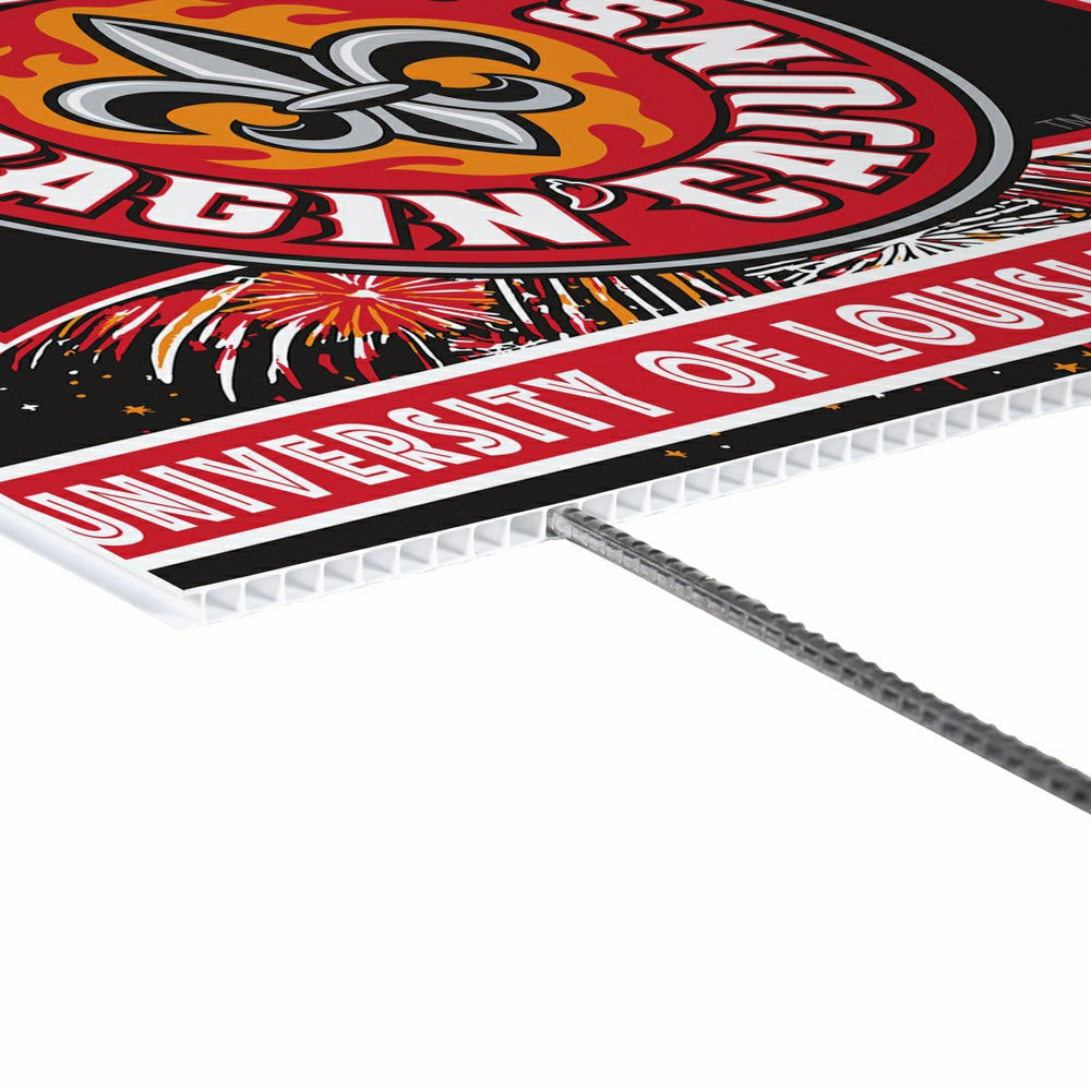 University of Louisiana at Lafayette Yard Sign, Patriotic, Collegiate, Home