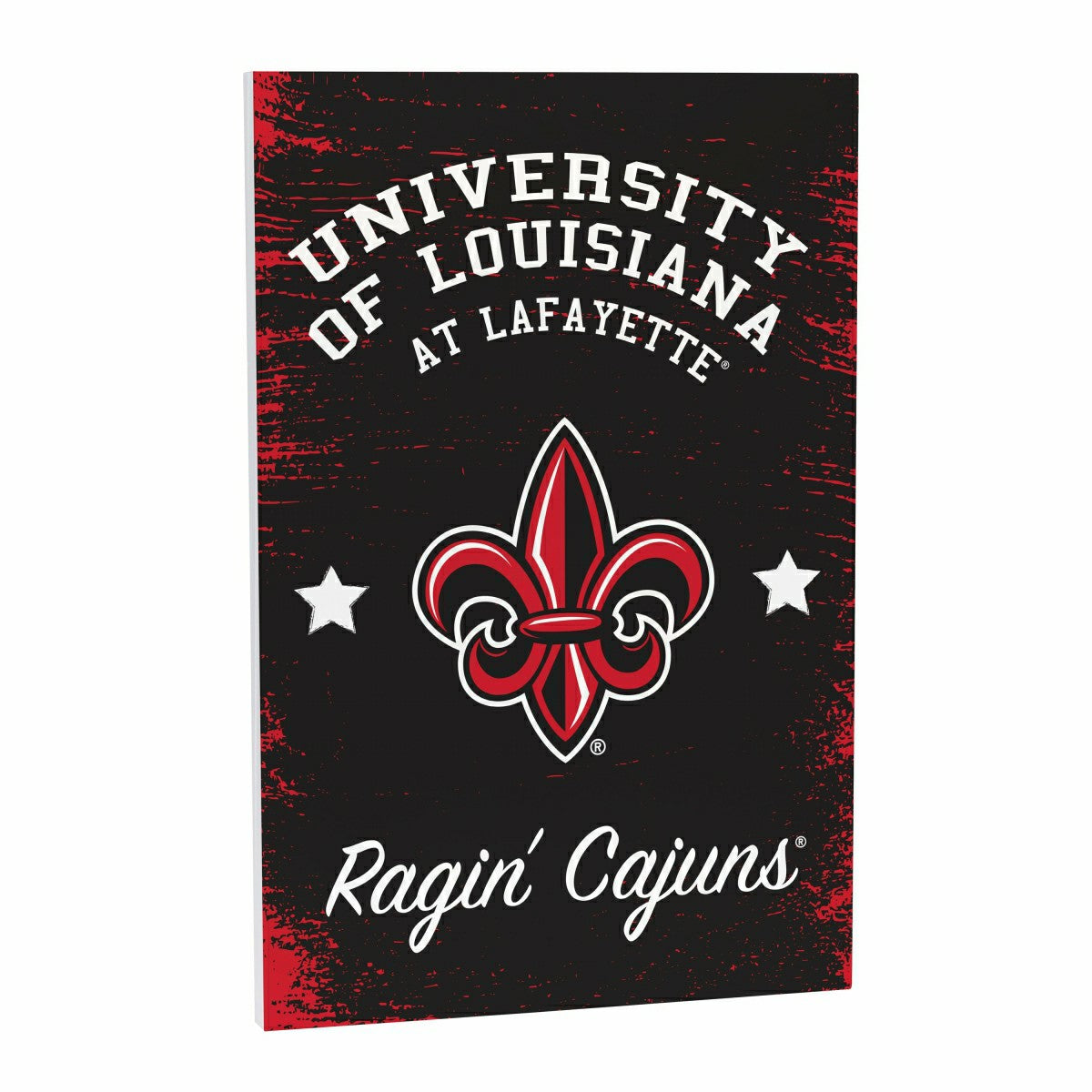 Louisiana at Lafayette University Wood Wall Sign, 16x24, Collegiate, Home