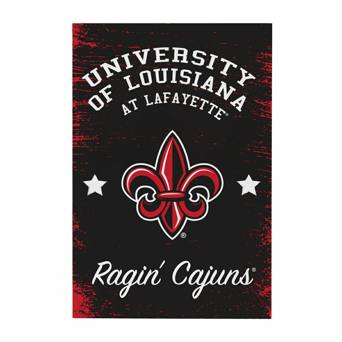 Louisiana at Lafayette University Wood Wall Sign, 16x24, Collegiate, Home