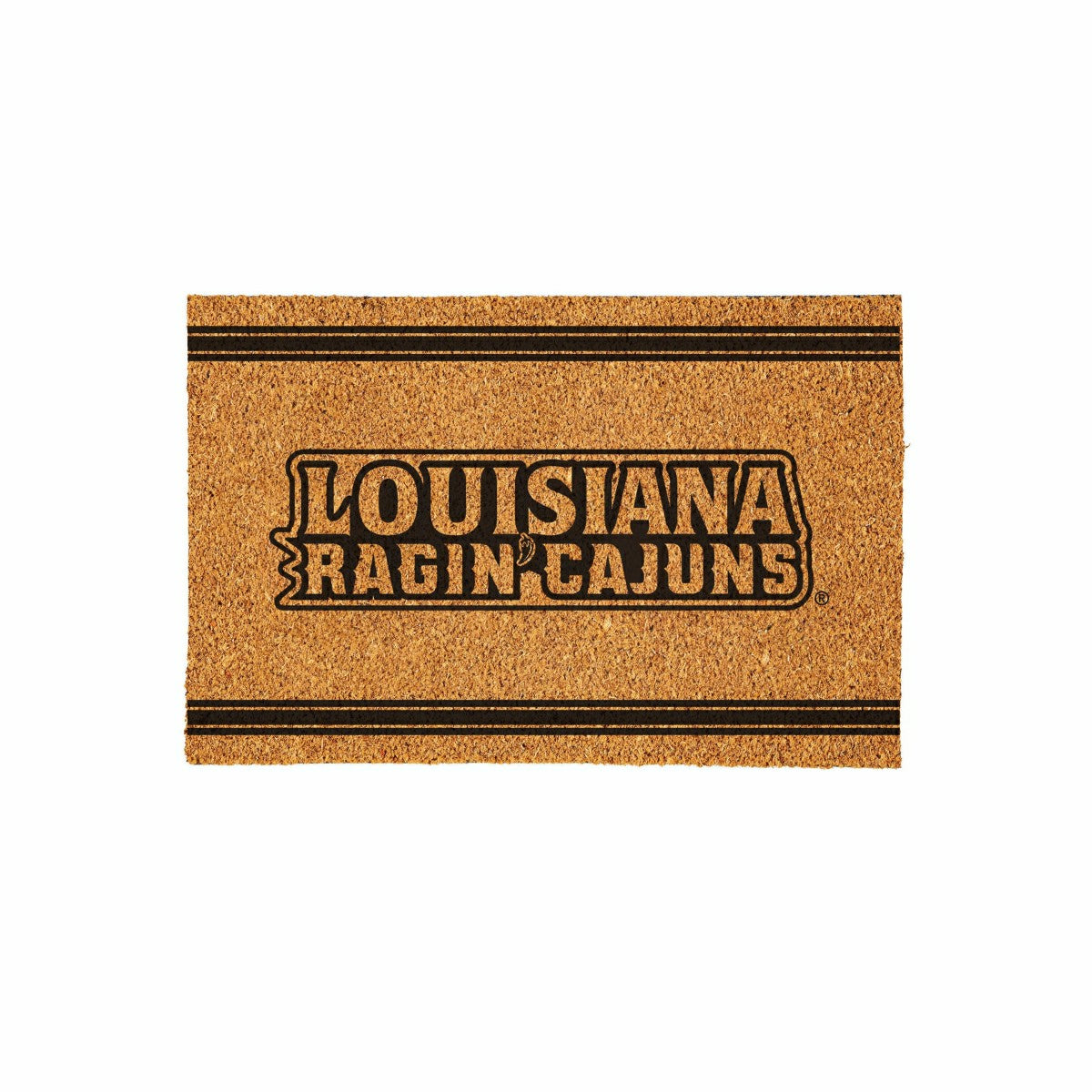 Louisiana at Lafayette University Large One Color Coir Mat, 36"x24", Collegiate