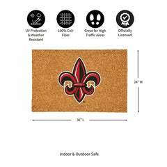 Louisiana at Lafayette University Large Full Color Coir Mat, 36"x24", Collegiate