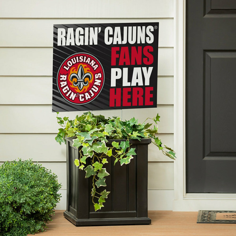 Louisiana at Lafayette University Coroplast Yard Sign "Fans Play Here", Collegiate, Home