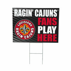 Louisiana at Lafayette University Coroplast Yard Sign "Fans Play Here", Collegiate, Home