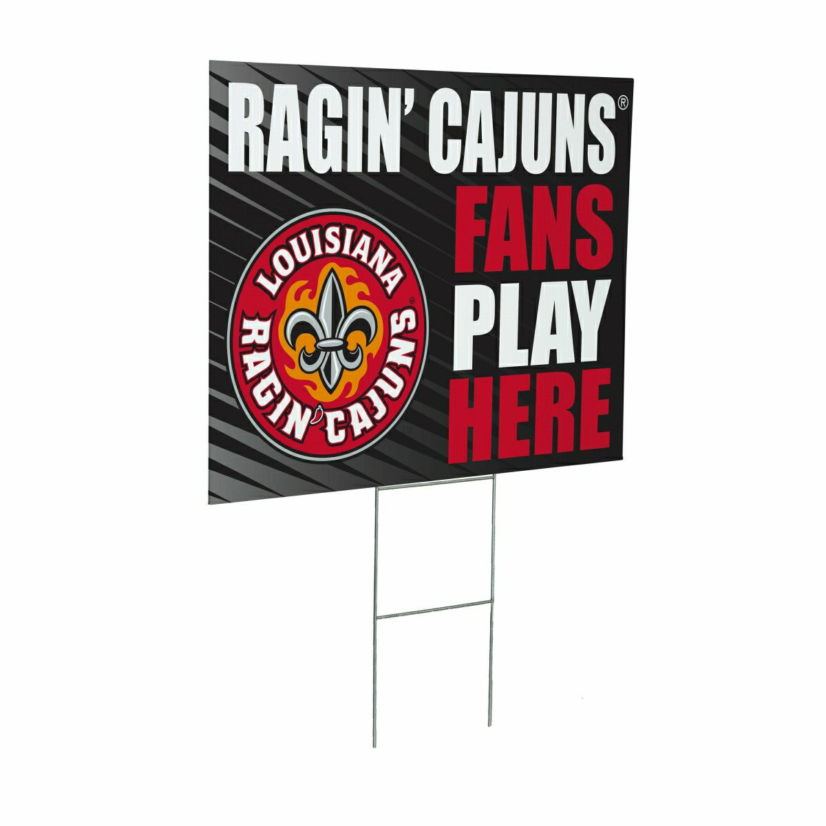 Louisiana at Lafayette University Coroplast Yard Sign "Fans Play Here", Collegiate, Home