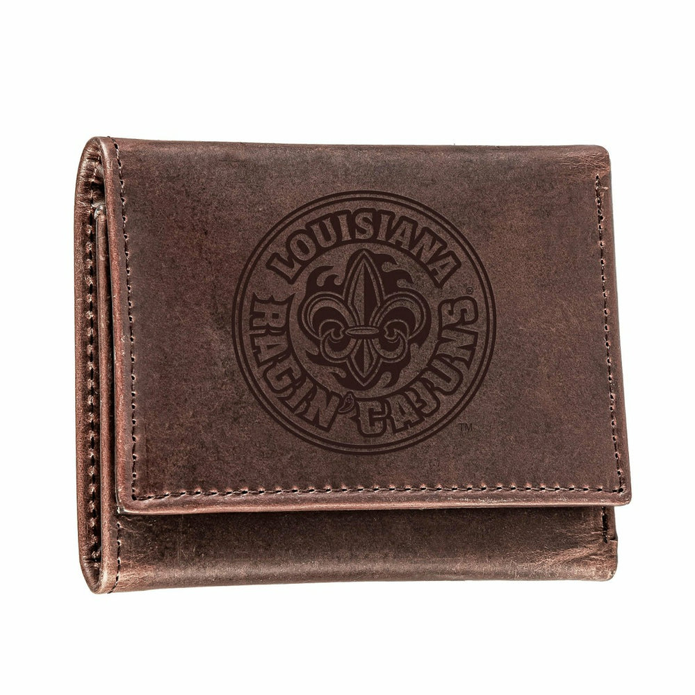 University of Louisiana at Lafayette, Tri-Fold Wallet, Brown, CH, 100%, Collegiate, Home