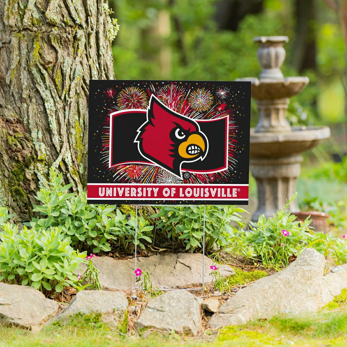 University of Louisville Yard Sign, Patriotic, Collegiate, Home