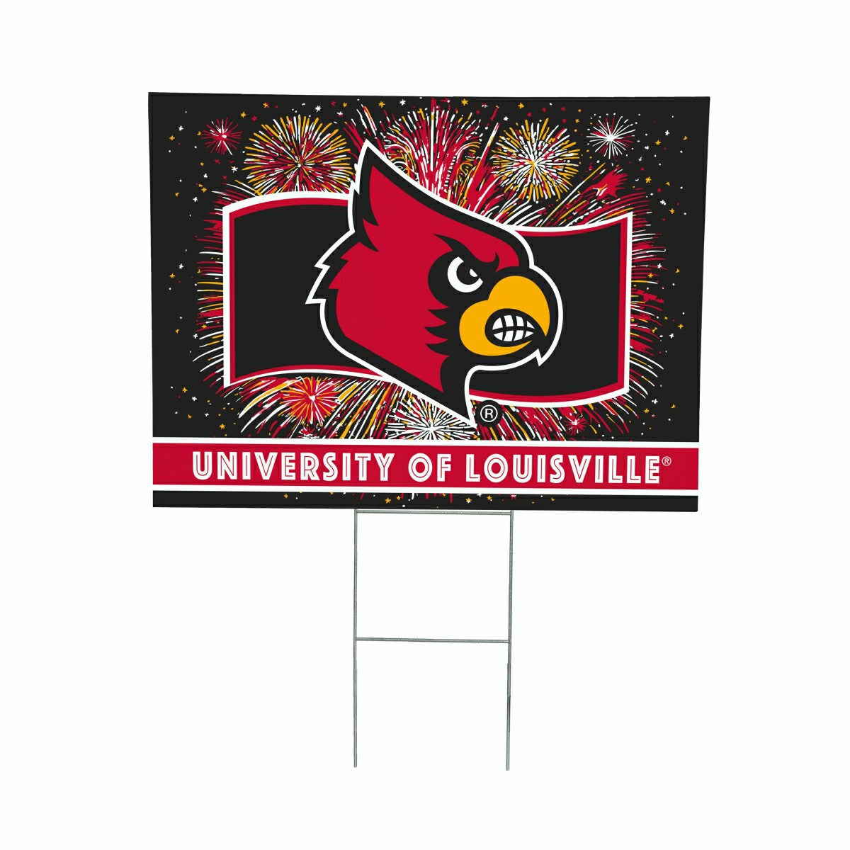 University of Louisville Yard Sign, Patriotic, Collegiate, Home