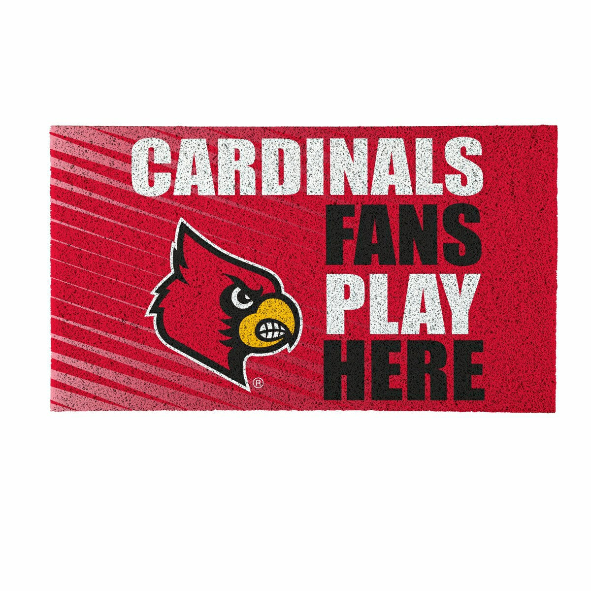 University of Louisville Fan Mat, 28"x16", Collegiate