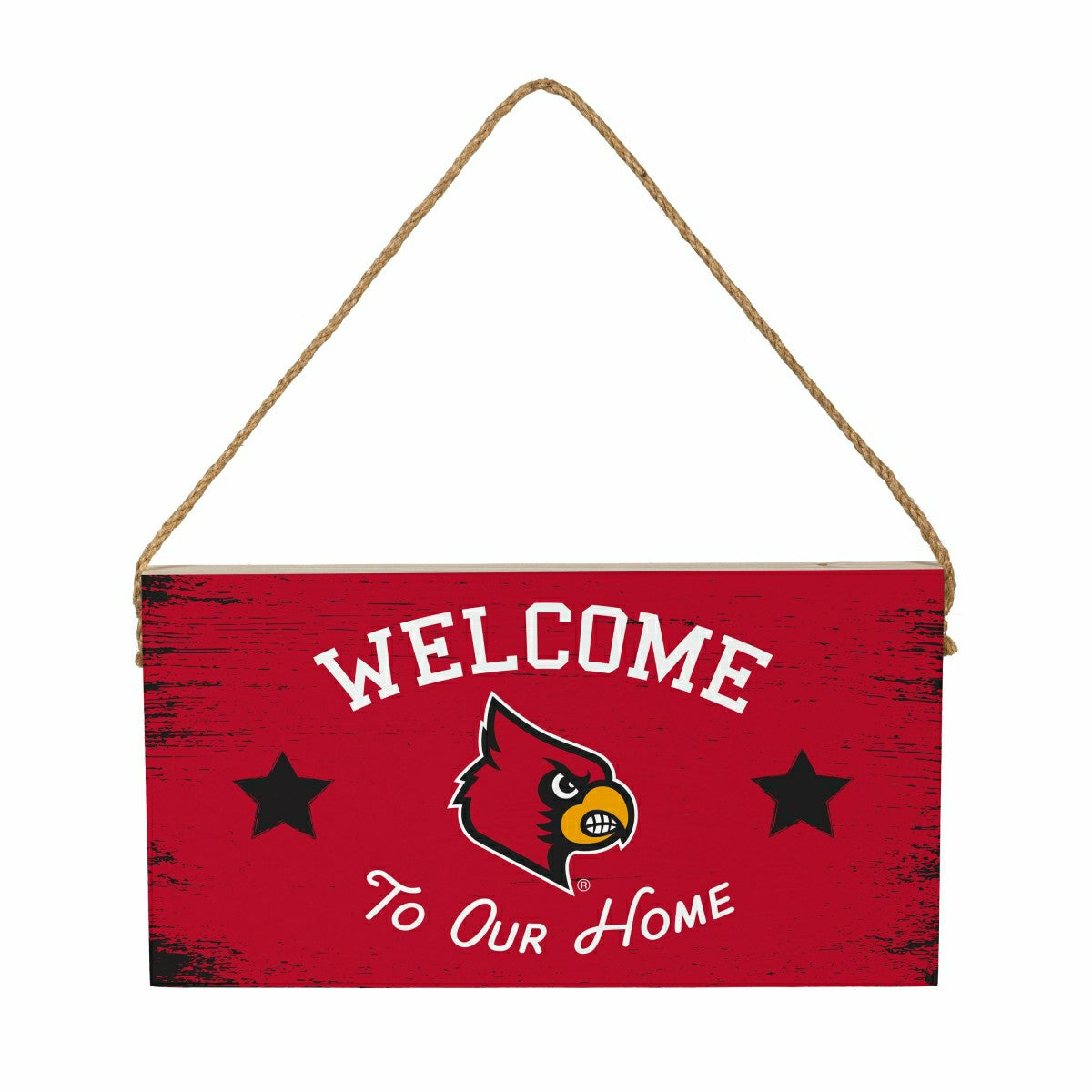University of Louisville Wood Wall Sign, 6x11, Collegiate, Home