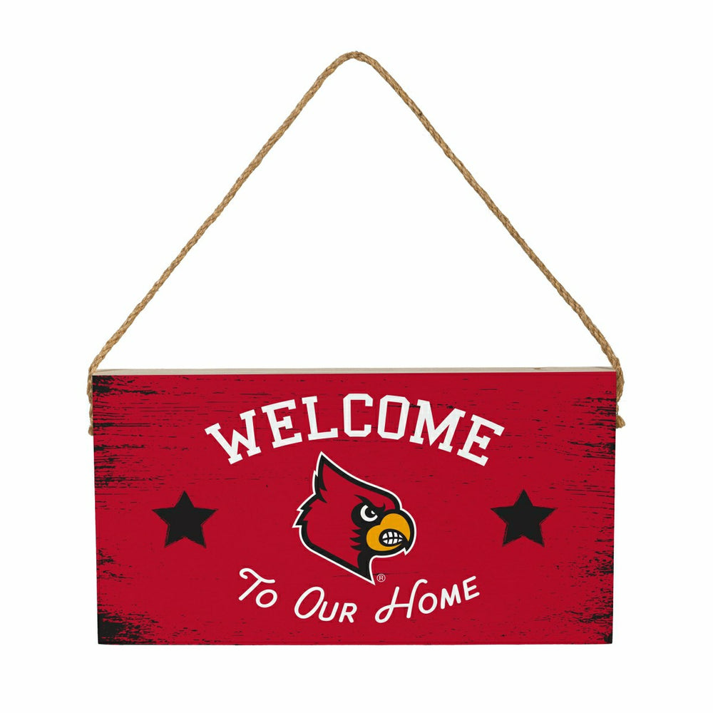 University of Louisville Wood Wall Sign, 6x11, Collegiate, Home