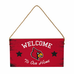 University of Louisville Wood Wall Sign, 6x11, Collegiate, Home