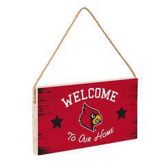 University of Louisville Wood Wall Sign, 6x11, Collegiate, Home