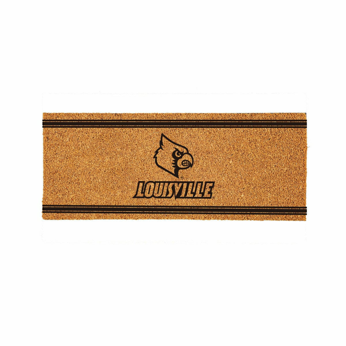 University of Louisville Extra Large One Color Coir Mat, 60"x24", Collegiate