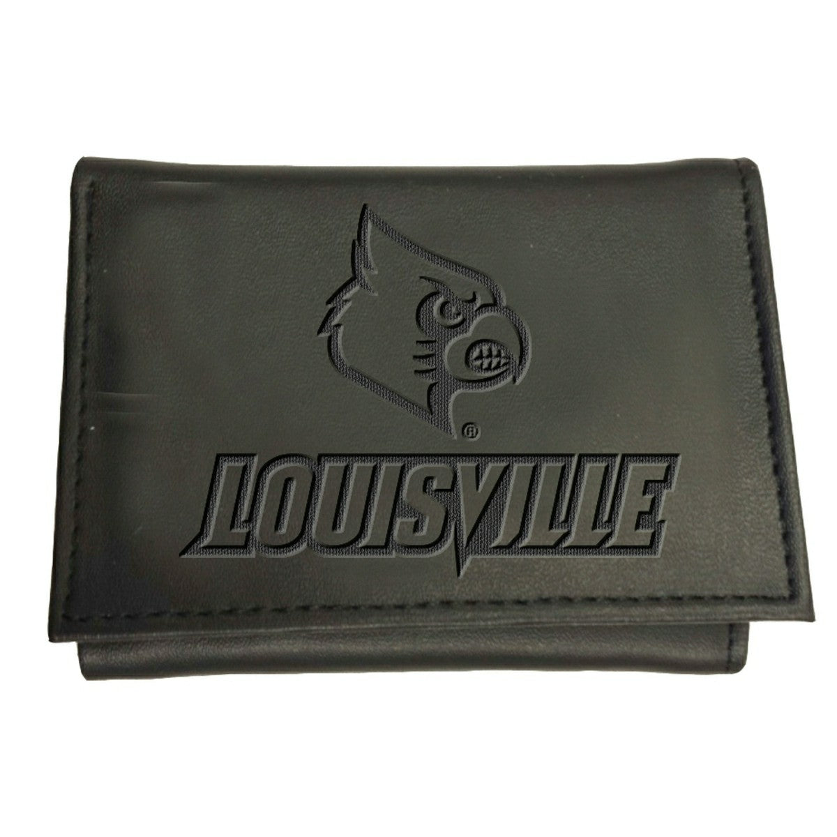 University of Louisville, Tri-Fold Wallet, Black, Collegiate, Home