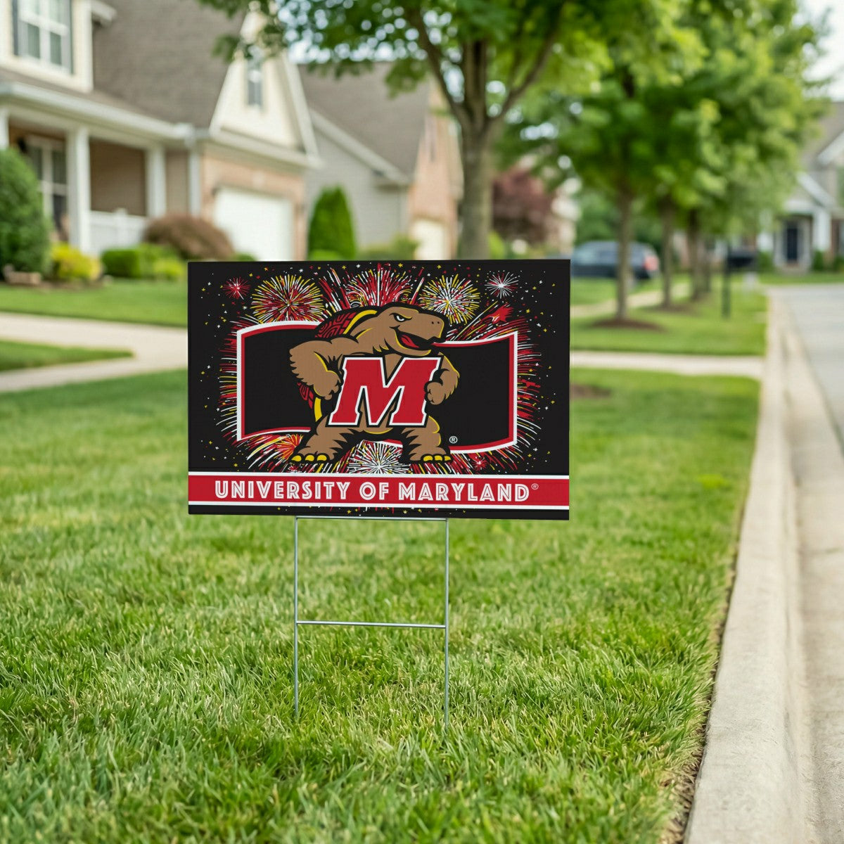 University of Maryland Yard Sign, Patriotic, Collegiate, Home