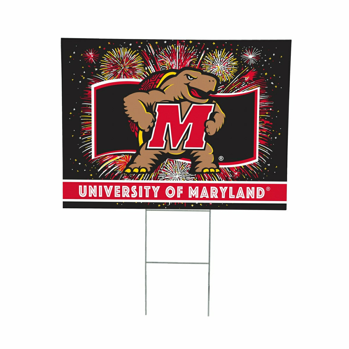 University of Maryland Yard Sign, Patriotic, Collegiate, Home
