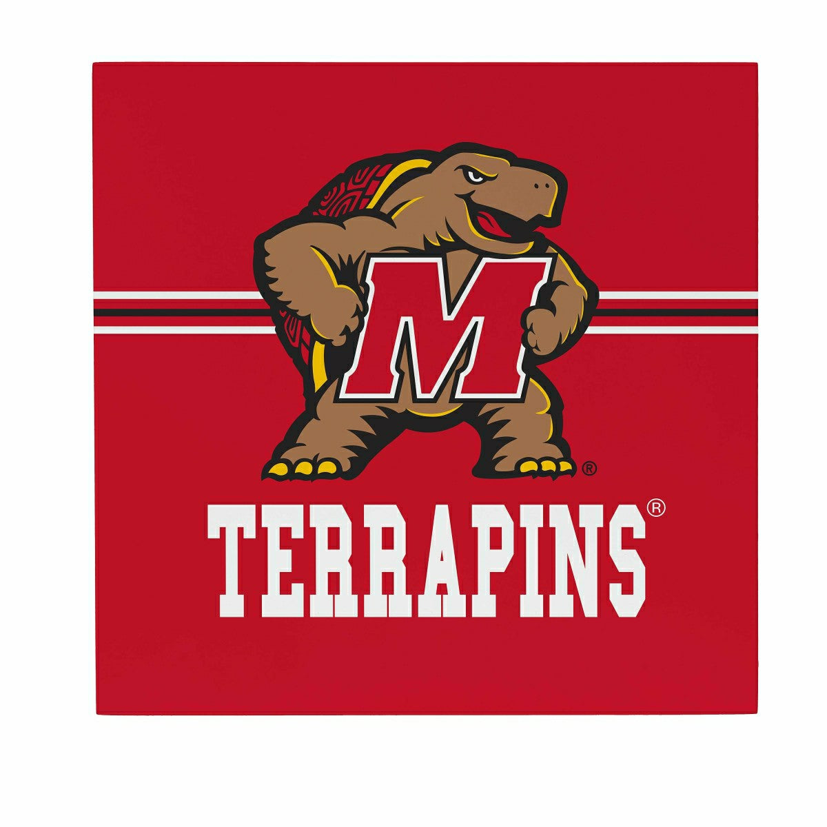 University of Maryland Wood Wall Sign, 12x12, Collegiate, Home