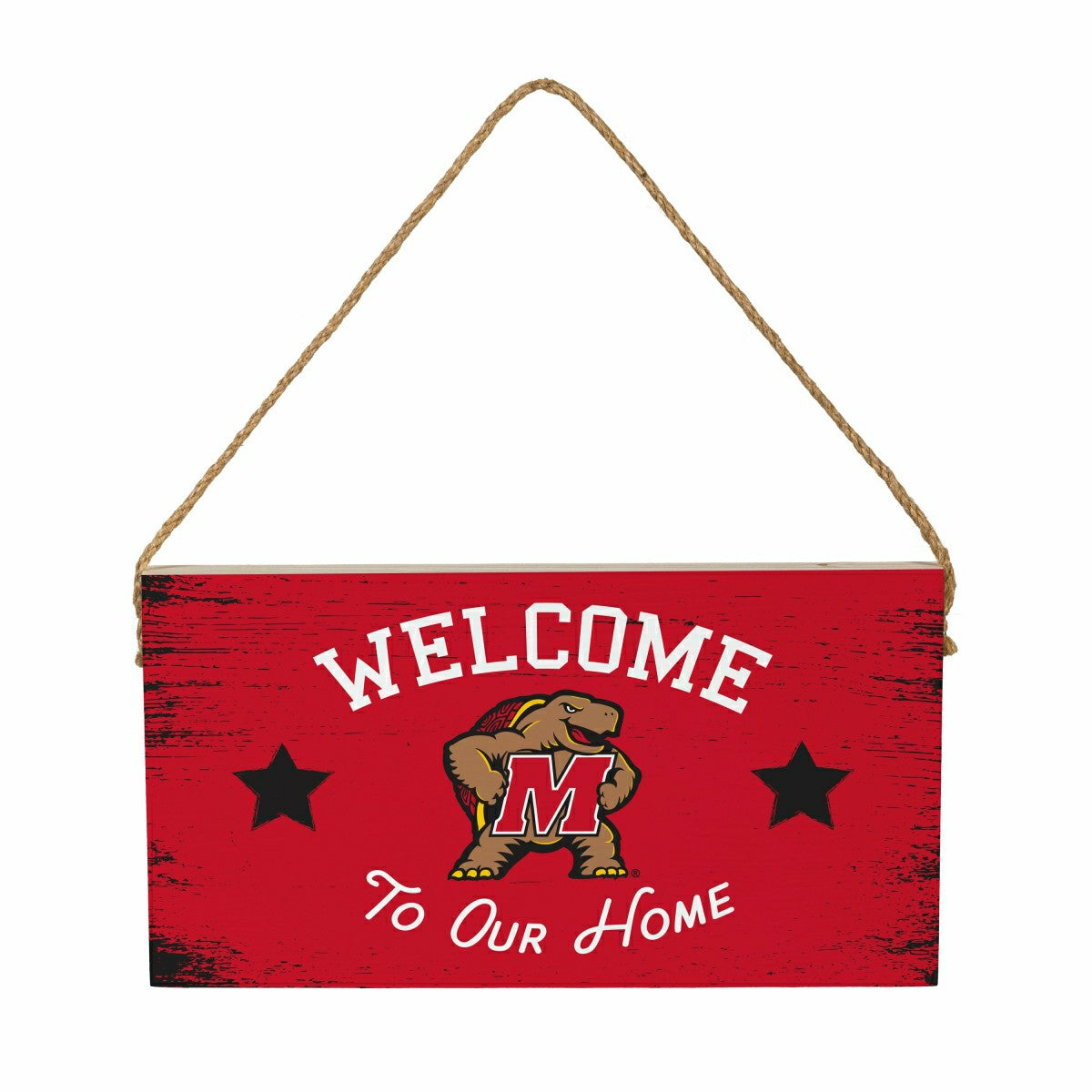 University of Maryland Wood Wall Sign, 6x11, Collegiate, Home