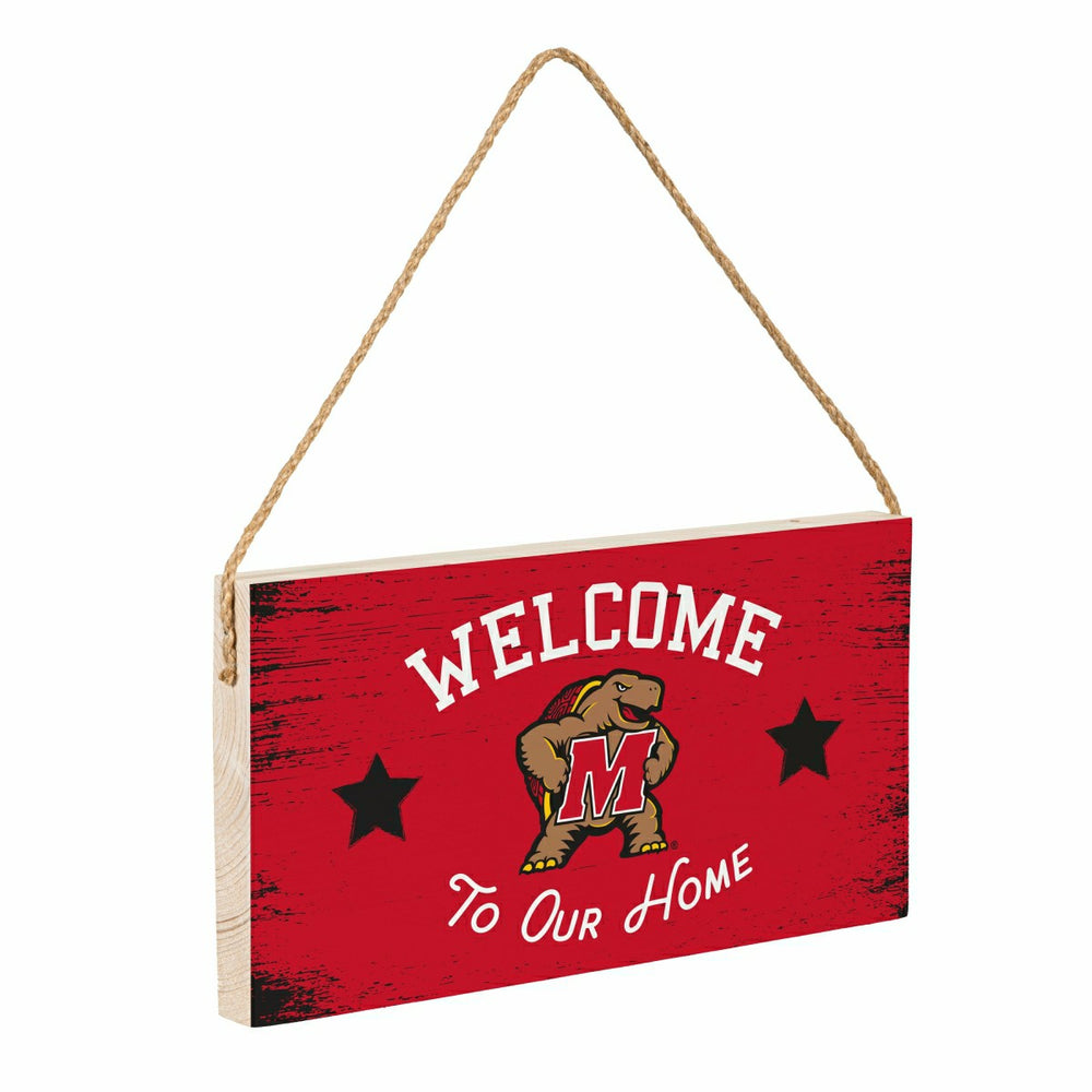 University of Maryland Wood Wall Sign, 6x11, Collegiate, Home