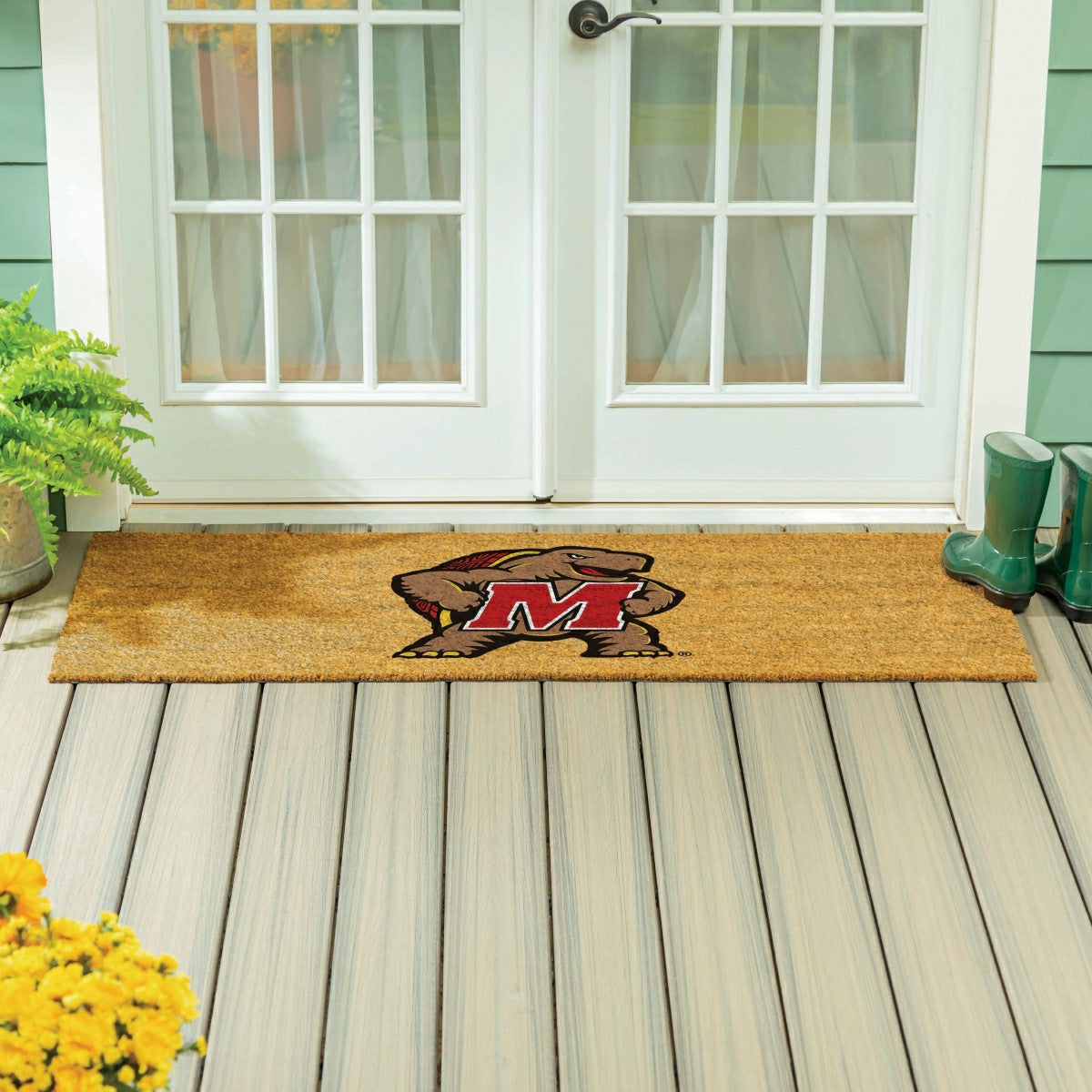 University of Maryland Extra Large Full Color Coir Mat, 60"x24", Collegiate