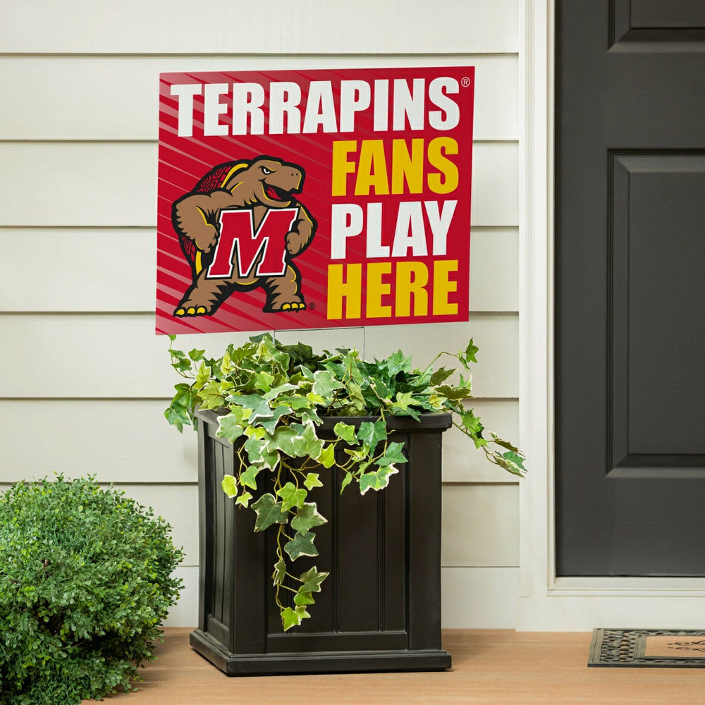 University of Maryland Coroplast Yard Sign "Fans Play Here", Collegiate, Home