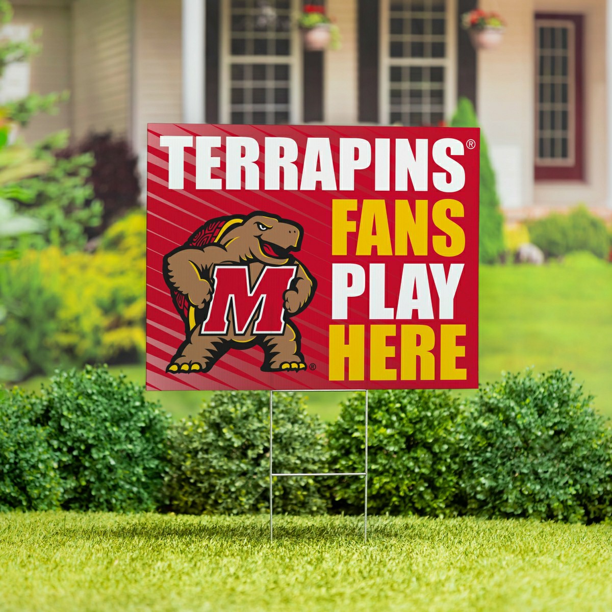 University of Maryland Coroplast Yard Sign "Fans Play Here", Collegiate, Home