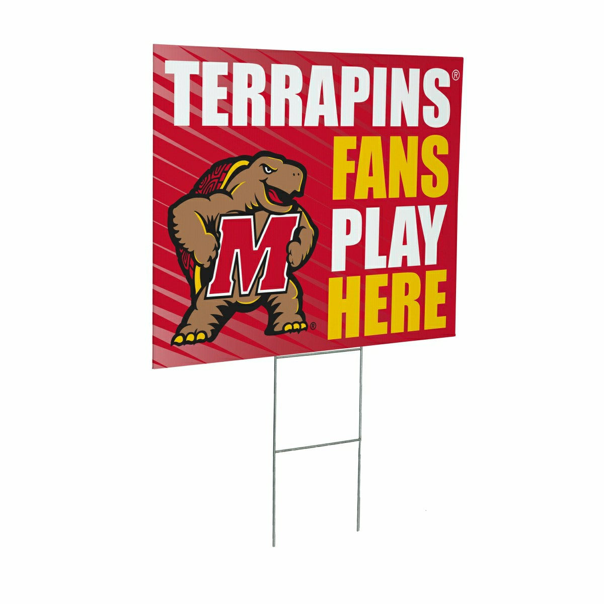 University of Maryland Coroplast Yard Sign "Fans Play Here", Collegiate, Home