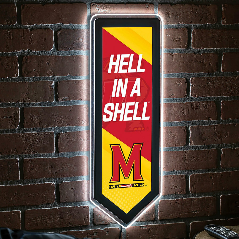 LED Wall Decor, Pennant, University of Maryland, Collegiate, Home