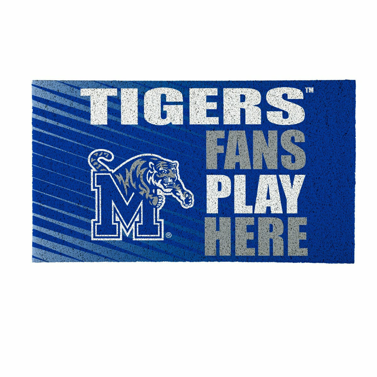 University of Memphis Fan Mat, 28"x16", Collegiate