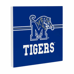 University of Memphis Wood Wall Sign, 12x12, Collegiate, Home
