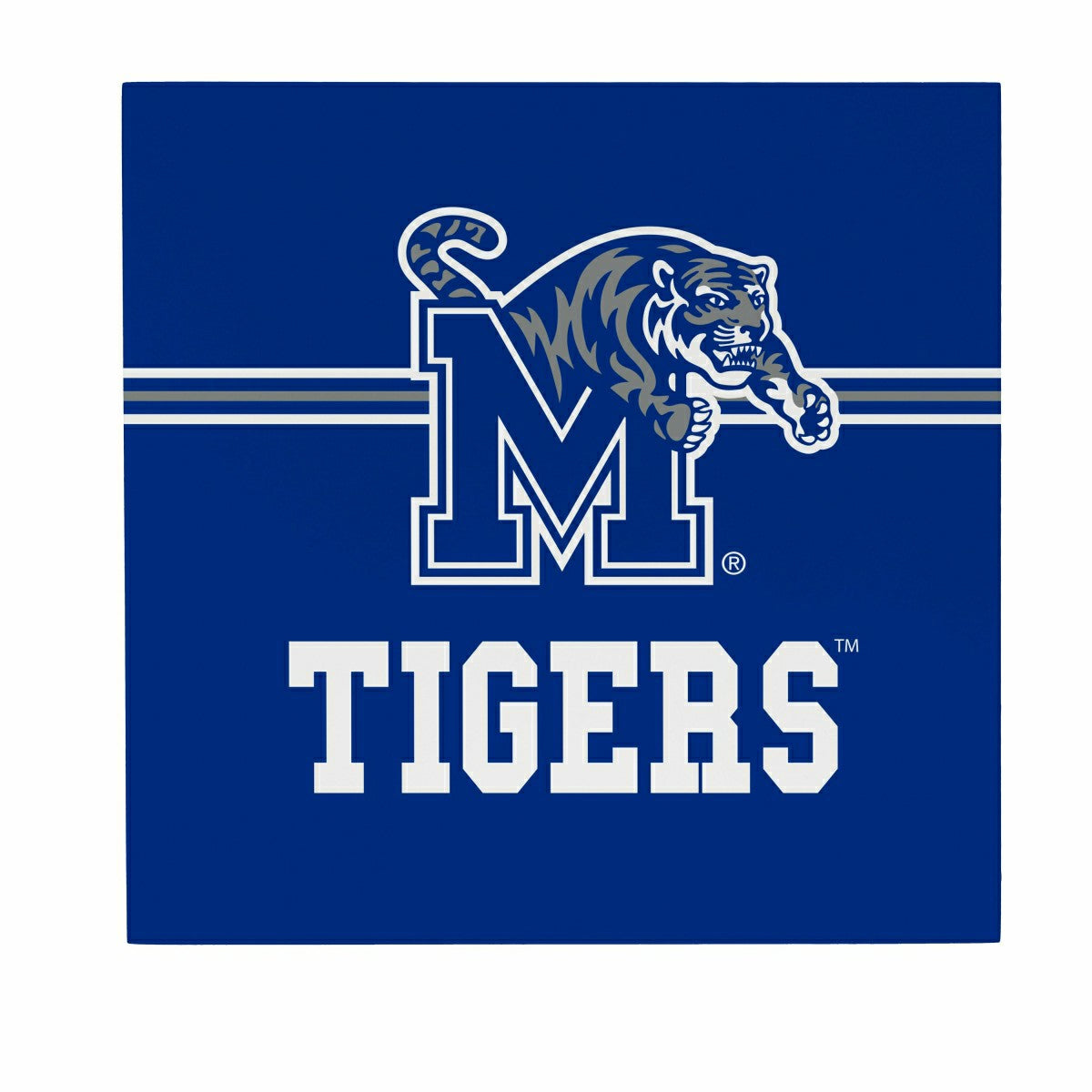 University of Memphis Wood Wall Sign, 12x12, Collegiate, Home