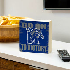 University of Memphis Plock, Down Home Fans, 6x6, Collegiate, Home