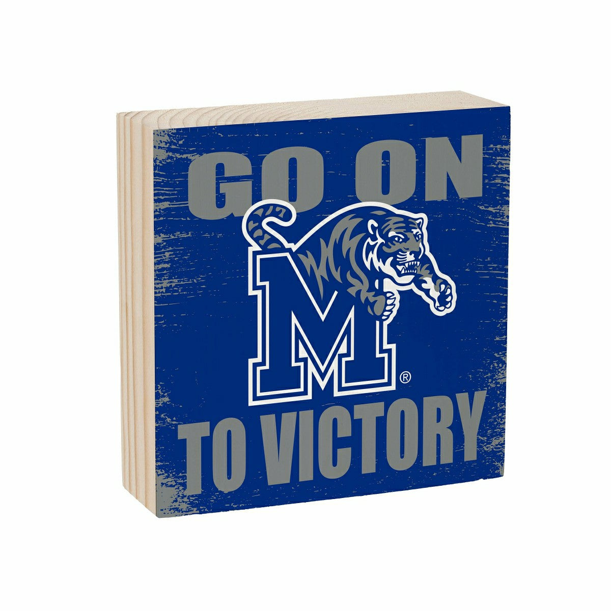 University of Memphis Plock, Down Home Fans, 6x6, Collegiate, Home
