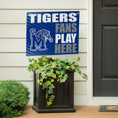 University of Memphis Coroplast Yard Sign "Fans Play Here", Collegiate, Home