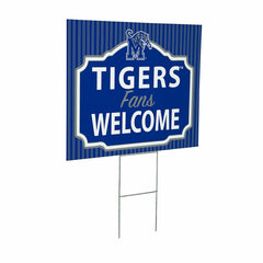 University of Memphis Coroplast Yard Sign, "Fans Welcome", Collegiate, Home