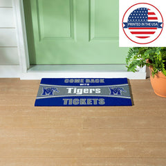 28" x 16" PVC Trapper Mat, Come Back with Tickets, University of Memph, Collegiate