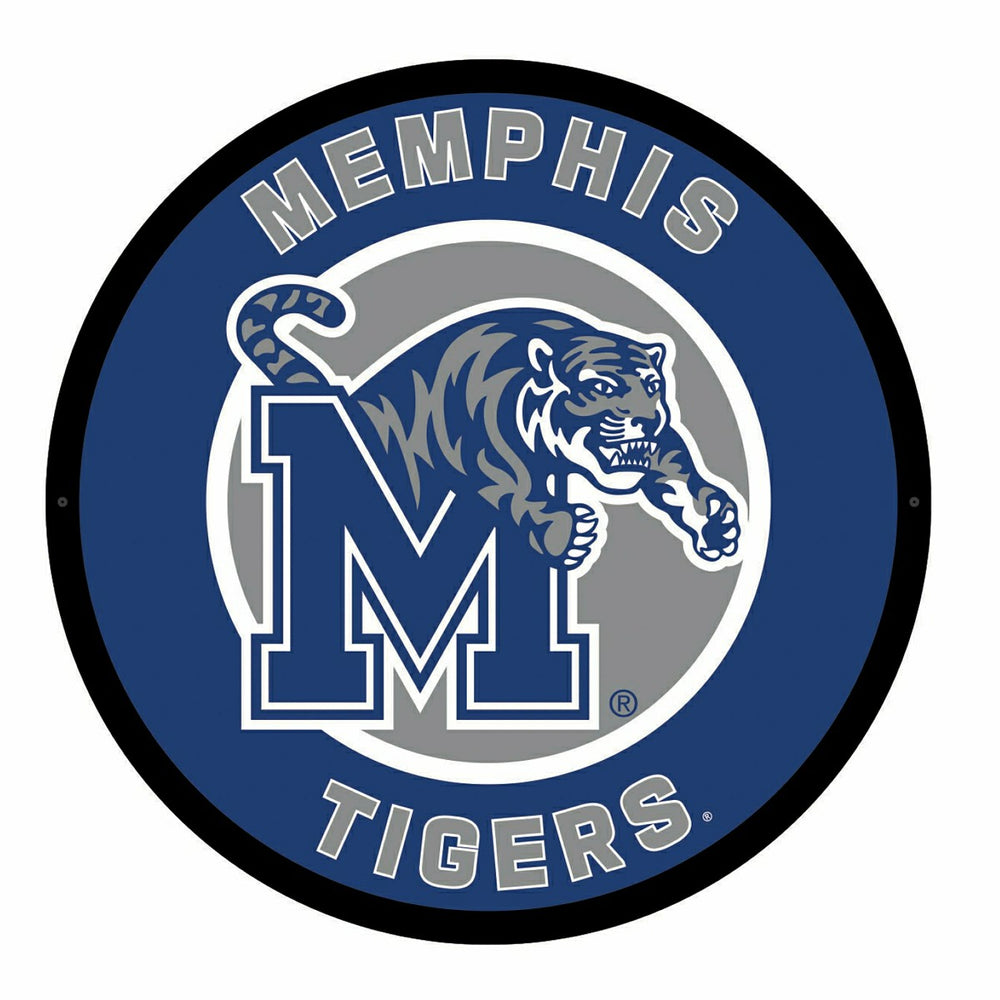 LED Wall Decor, Round, University of Memphis, Collegiate, Home