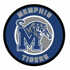 LED Wall Decor, Round, University of Memphis, Collegiate, Home