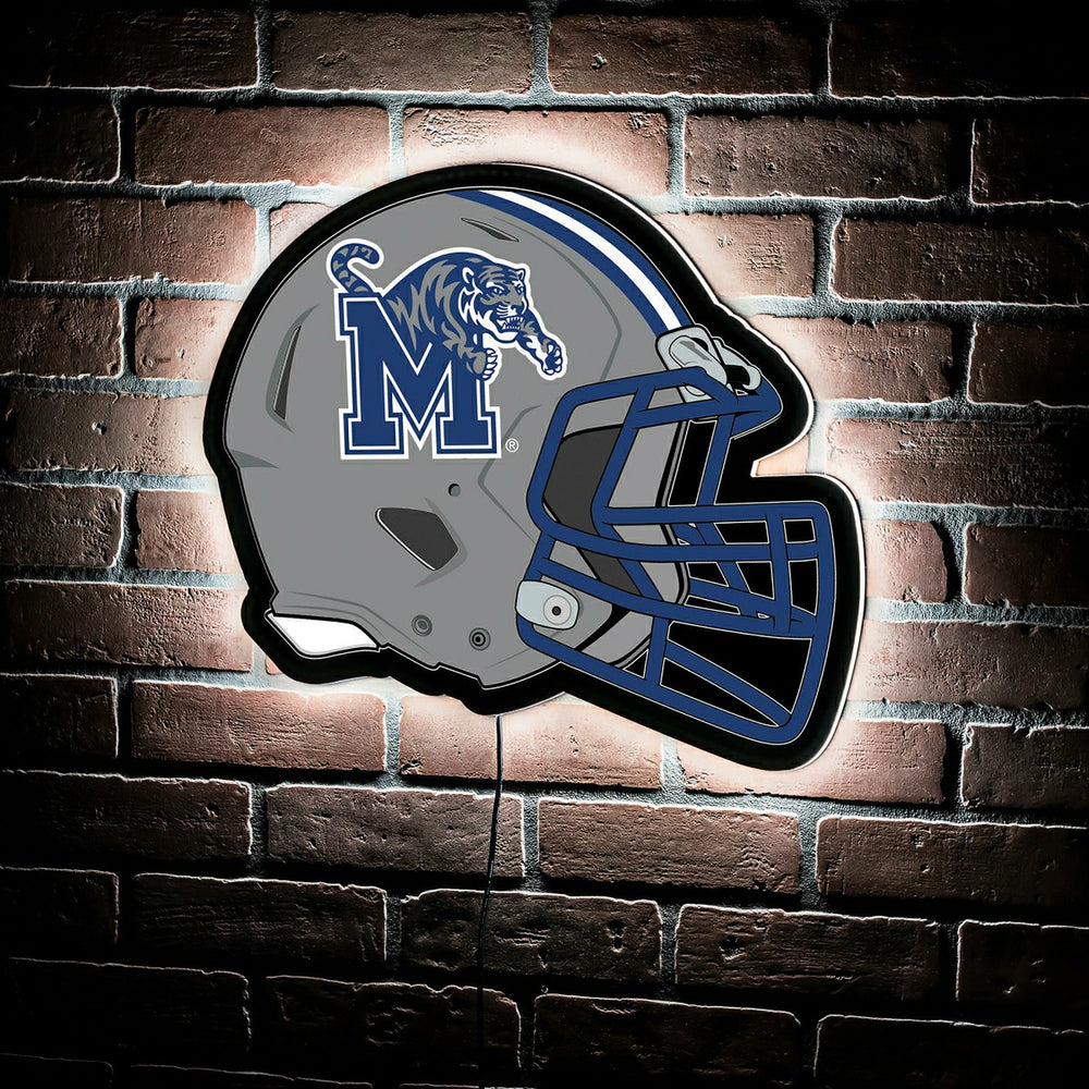 LED Wall Decor, Helmet, University of Memphis, Collegiate, Home
