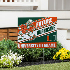 University of Miami Coroplast Yard Sign, Future Student, Collegiate, Home
