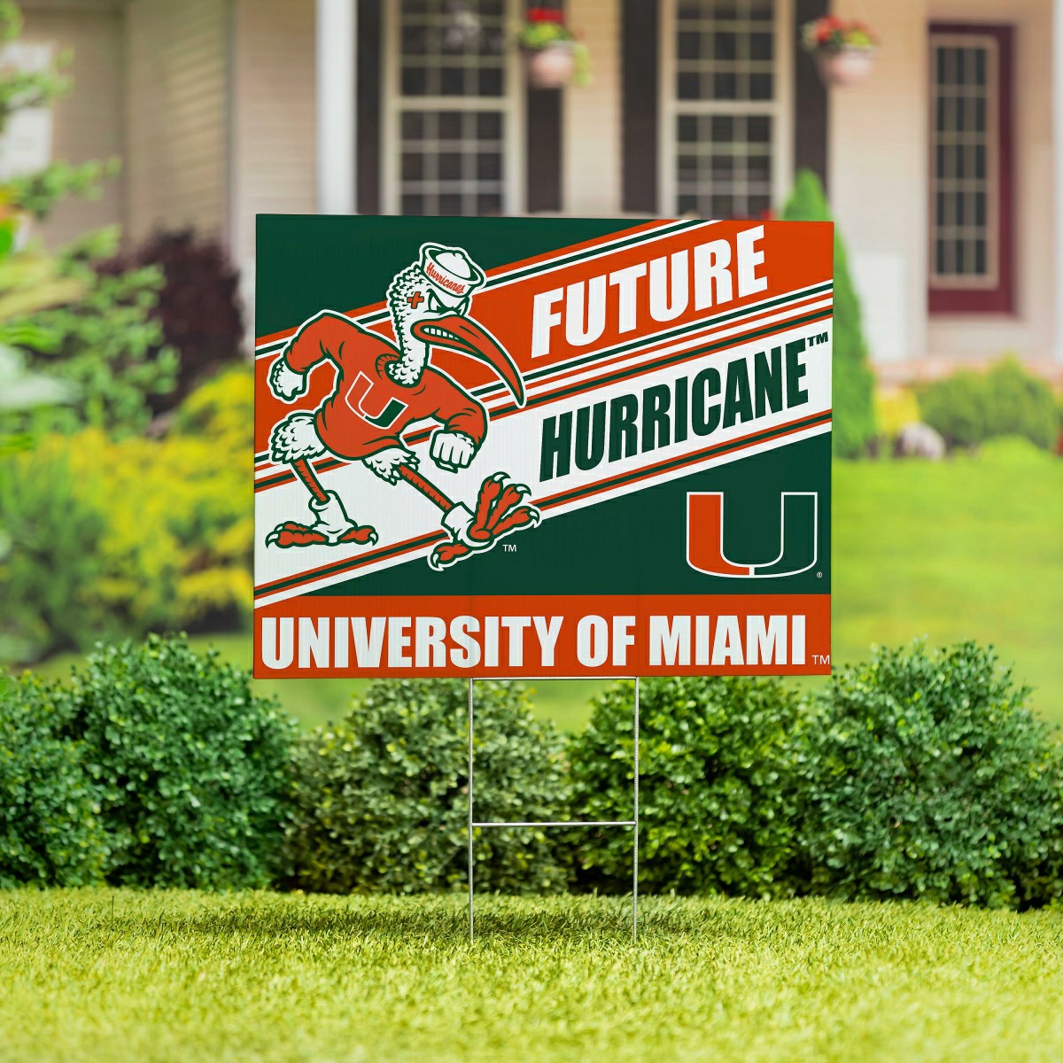University of Miami Coroplast Yard Sign, Future Student, Collegiate, Home