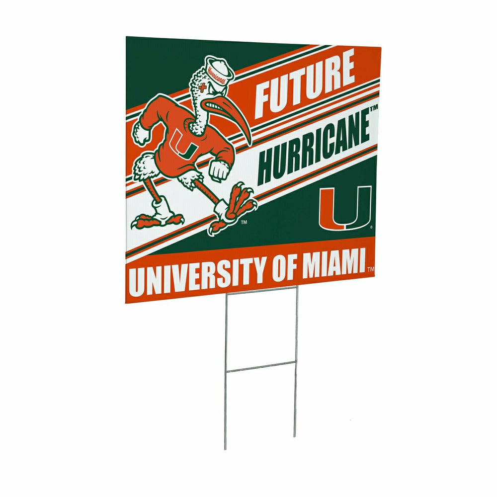 University of Miami Coroplast Yard Sign, Future Student, Collegiate, Home