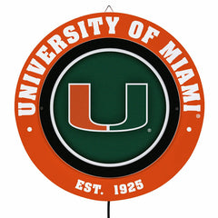 University of Miami, Metal Lite, Round, Collegiate