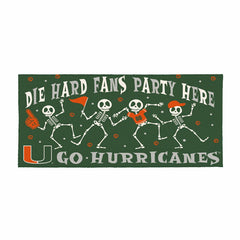 University of Miami Flocked Coir Halloween Sassafras Switch Mat, 22"x1, Collegiate