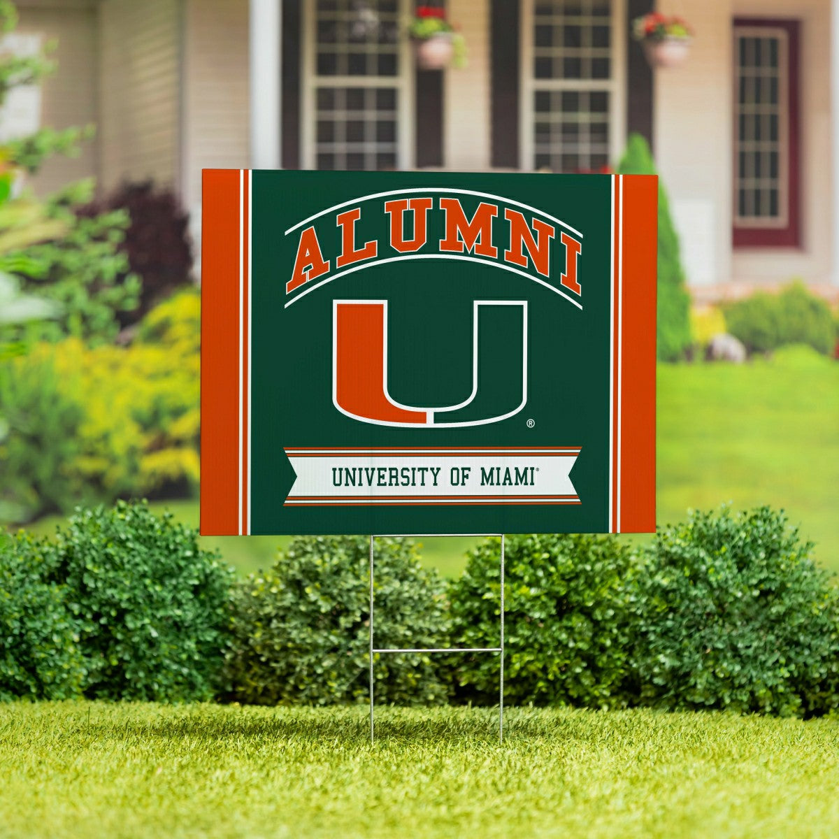 University of Miami Coroplast Yard Sign Alumni, Collegiate, Home