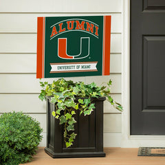 University of Miami Coroplast Yard Sign Alumni, Collegiate, Home